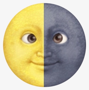 Moondaystickerremix Emoji Luna Tumblr Lunita Moon Png - Luna Y Sol Emoji #418305