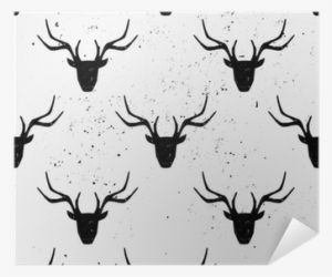 Deer Head Silhouette Png Download - Reindeer With Ornaments - Tote Bags #418511