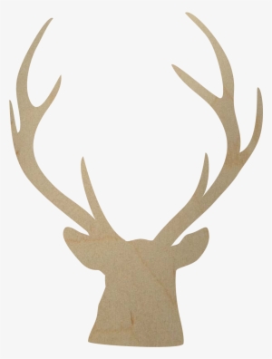 Buck Head Png Image Free - Deer Antlers And Bird #418539