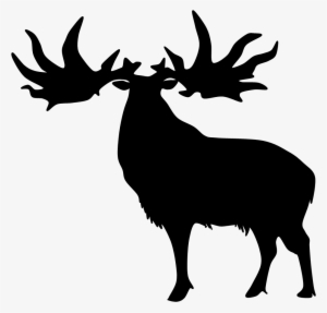 Reindeer Head Silhouette Png - Deer #418627