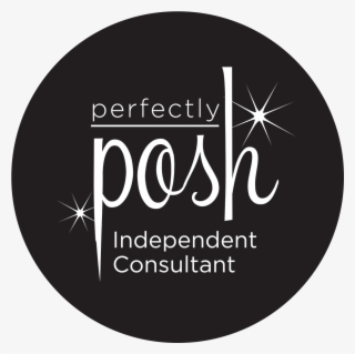 Rr0185 Posh Ic Logo Bw - Perfectly Posh Logo Without Background #419046