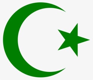 Star And Crescent - Green Crescent And Star #419402