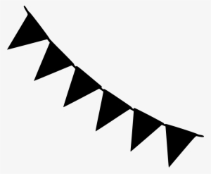 Flag Party Decorator Svg Png Icon Free Download - Black And White Party Banner #419406