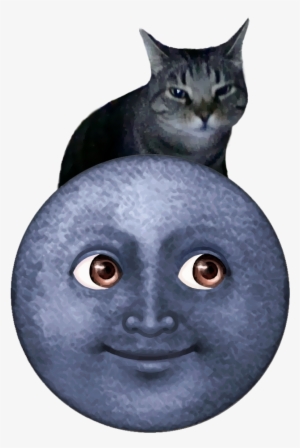 6 - Dunkelblauer Mond - Emoji Geschenkanhänger #419467