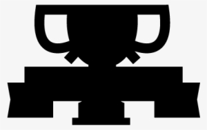Trophy Cup With Banner Vector - Trophy #419510