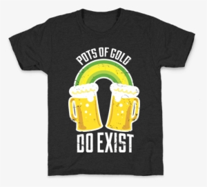 Pots Of Gold Kids T-shirt - Jokes For Kids About Rainbows #4100244