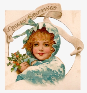 Wings Of Whimsy - Schnee-mädchen- Weihnachtsgruß-karte Karte #4100461