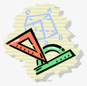 Rulers Royalty Free Vector Clip Art Illustration - Triangle #4100462