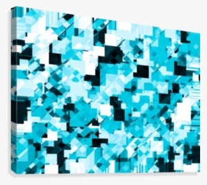 Geometric Square Pixel Pattern Abstract Background - Artist #4100724