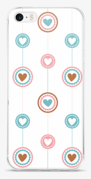 Flat Design Lines And Hearts For Iphone 5/5s/se, 6/6s - Smartphone #4101046