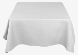 White Tablecloth 90 Inch X 90 Inch - Square Table With White Tablecloth #4101390