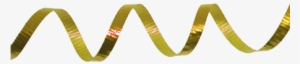 Gold Curly Ribbon Png #4101464