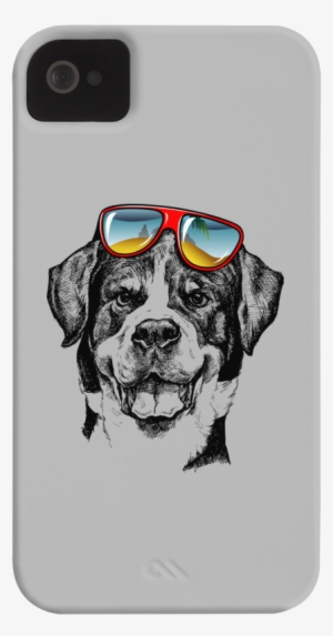 Cool Dog Phone Case For Iphone 4/4s,5/5s/5c, Ipod Touch, - Cool Dog Drawing #4101650