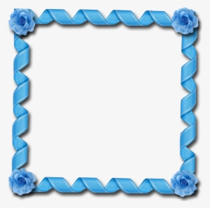 Picture Frame Ribbon - Light Blue Flowers #4101769