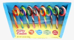 Curly Candy Canes - Frankford Curly Candy Canes - 8 Count, 4.23 Oz Box #4102421