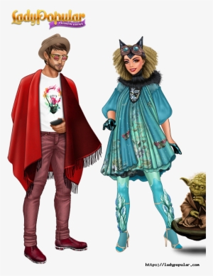 Modern Cinderella With Her Modern Prince Charming And - Lady Popular #4102852