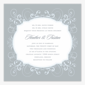 French Flourish Invitation - Stacy Claire Boyd French Flourish Note Card #4103048