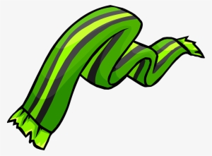 Green Trendy Scarf - Cachecol Club Penguin #4103741