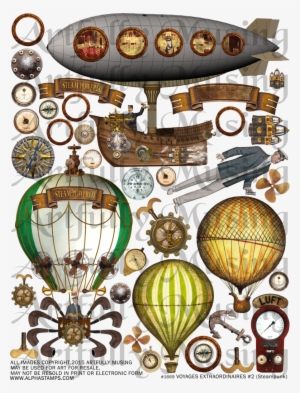 Voyages Extraordiniares Steampunk Shadowbox & Diorama #4104231