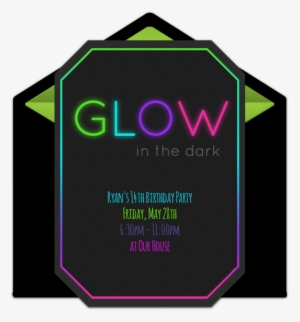 Glow In The Dark Online Invitation - Free To Print Glow In The Dark Invitations #4104288