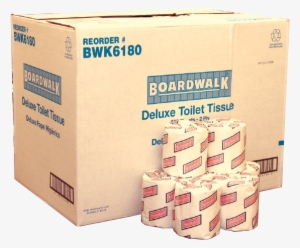 Economical Toilet Tissue - Boardwalk Two-ply Toilet Tissue, White, 400 Sheets #4104743