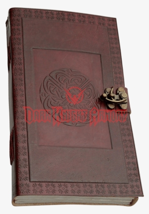 Celtic Circle Leather Journal With Lock - Wallet #4105517
