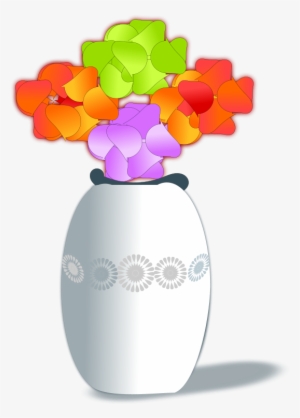 Vase Clipart 3 Flower - Transparent Flower Vase Clipart #4105608