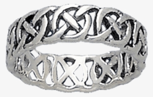 White Bronze Celtic Circle Knot Band - "white Bronze Celtic Circle Knot Band" #4105743