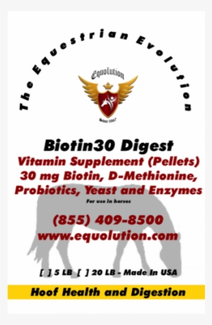 Biotin30 Digest Hoof Supplement Pellets 20 Lb - False Digest Plus 5 Lbs #4106458