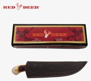 7 In Red Deer® Hunting Knife Real Bone Handle #4106551