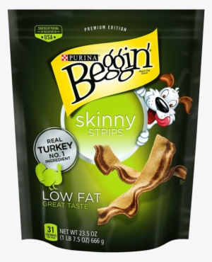 Beggin Strips Skinny Strips Dog Treats - Black Label Beggin Strips #4106808