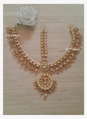 Stunning Kundan Mathapatti With White Pearls,kundan - Kundan #4107006