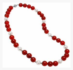 Genuine Opaque Stones And Fresh Water Cultured White - Silver #4107071