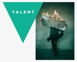 Talent Is The Life Force Behind Converting Ideas Into - Reading Newspaper On Fire #4107073