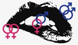 Lips Background With Gender Symbols Intertwined - Venom: A Dedication To The Loveliest Lover #4107738