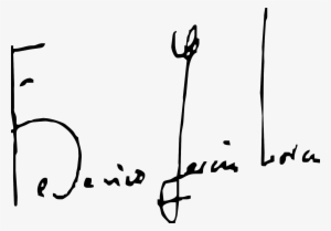 Firma De Federico Garcãa Lorca - Federico Garcia Lorca Assinatura #4107763
