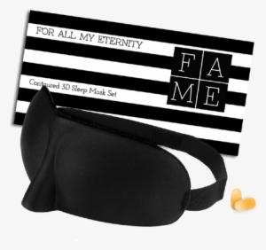 3d Contoured Sleep Mask Set Includes Ear Plugs, Pouch - Blindfold #4108201