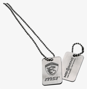 Brief-this Dog Tag Features Msi's Gaming Dragon - Msi Dog Tag #4108263