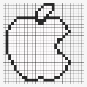 Apple Logo Perler Bead Pattern / Bead Sprite - Bad Time Sans Pixel Art #4108740