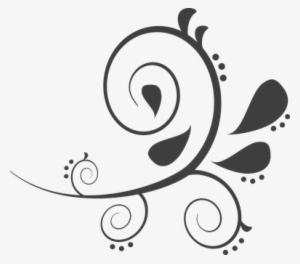 Paisley, Oscuro, Negro, Curvas, Florales - Transparent Background Swirls Transparent #4109650