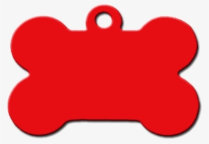 Placas Para Perros Hueso De Aluminio Rojo - Placa De Hueso Para Perro #4109833