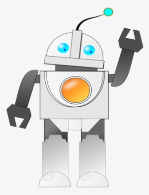 Cute Robot Clipart #4110024