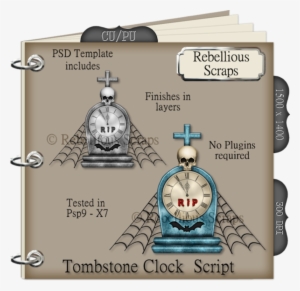 Tombstone Clock - Clip Art #4110103