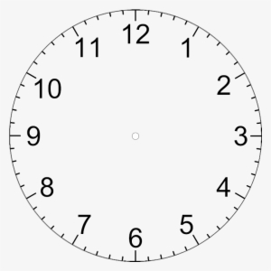 Free Download Clock Template With Hands Clipart Clock - Clock Icon With Numbers #4110321