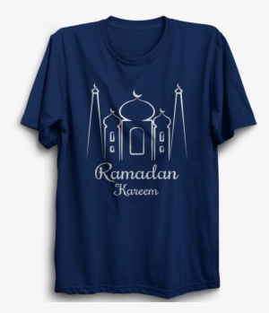 Ramadan Kareem Half Sleeve Navy Blue - Active Shirt #4111426