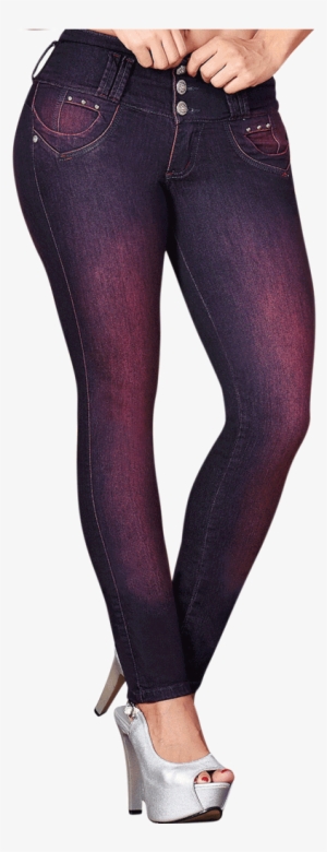 Light Purple Wash Front Pockets Mid Rise Jean, Magic - Jeans #4111779