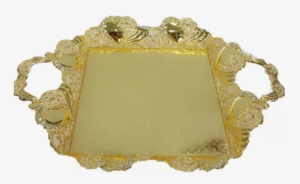 Silver Gold Tray And Platters - Picture Frame #4112741