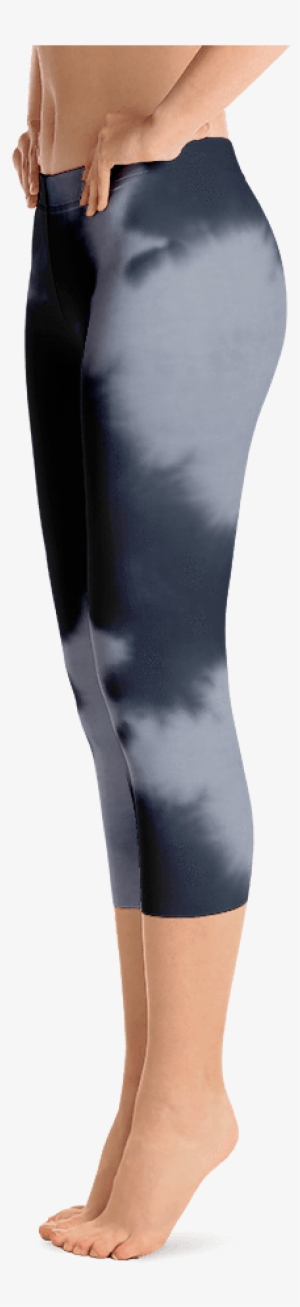 Stormy Sky Capri Leggings Right View - Capri Pants #4112790