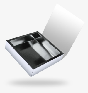 Square Silver Tray<br>magnetic Closure Boxes - Box #4112818