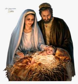 Holy Family, Merry Christmas Jesus, Mary Christmas, - Jesus Birth Images Png #4112986